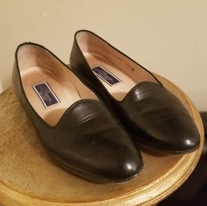 Sleek Italian made tuxedo slip ons